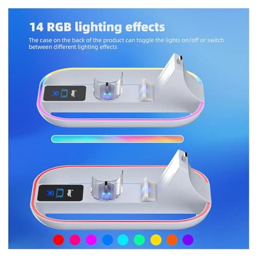 PlayStation Portal Charger Dock, PS5 Controller Station with 14 RGB Modes — view 4