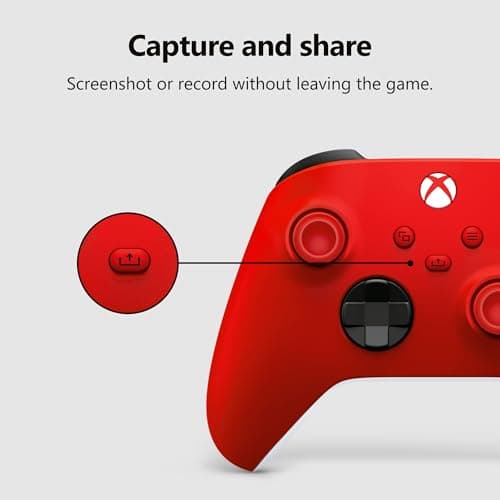 XBOX Wireless Gaming Controller | Pulse Red | Console, PC, & Cloud Devices | Textured Grip | Wireless, Bluetooth, USB-C Connectivity — view 3