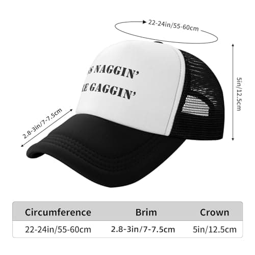 Less Naggin More Gaggin Funny Trucker Hats for Adult Humor Snapback Hat Adjustable Dirty Joke Gag Caps Party Gag Gifts for Men Women — view 3