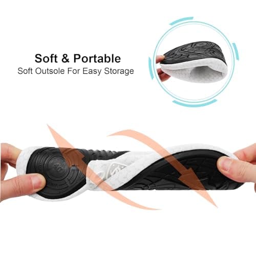 Spesoul Womens Mens Water Shoes Quick Dry Beach Swim Shoes Barefoot Aqua Socks Outdoor Sand Socks for Pool River Diving 9-10 Women/7.5-8 Men — view 4