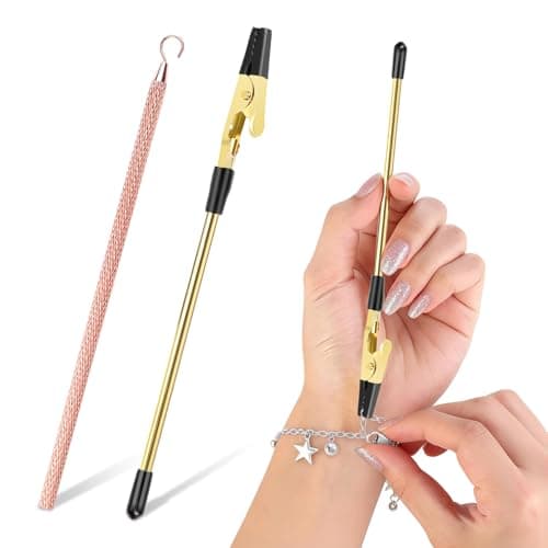 2Pcs Bracelet Helper Tool Jewelry Clasp Assistant for Bracelet Necklace Wearing Aid