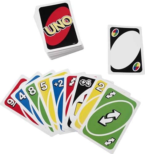 Mattel Games Giant UNO Card Game for Kid, Adult & Families, Color Blind Accessible & Customizable Large Deck — view 4