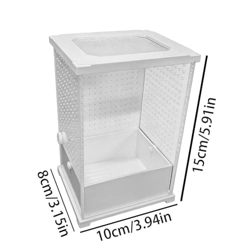 Praying Mantis Enclosure | Clear Acrylic Animal Tank,Reptile Habitat - for Jumping Spider Small Reptile Nesting Breeding Feeding — view 4