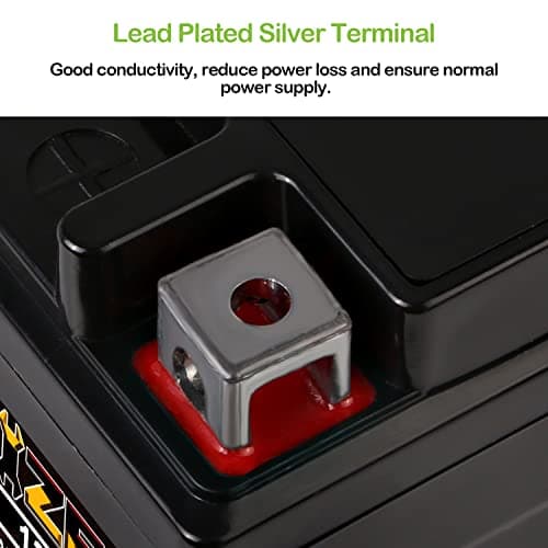 Weize YTX4L-BS High Performance - Rechargeable - Sealed Motorcycle Battery Compatible with Polaris Scrambler, Sportsman 90, Honda Scooters NQ50 Spree,Kawasaki 110 KLX110,Can-Am DS70,Yamaha TTR125E/LE — view 4