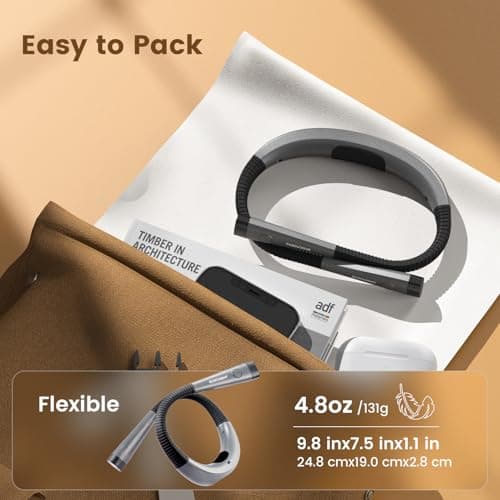 Glocusent Book Light, 3-Color & 6-Brightness Reading Light, Bendable Neck Light, 80-hr Lasting Rechargeable Book Light, Perfect Reading Lights for Books in Bed, Knitting, Repairing, Book Lovers Gifts — view 4