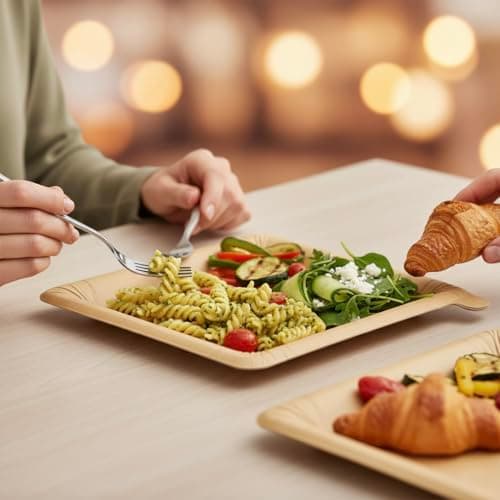 Peel Plate [5-Pack] 75 Servings Total - Large 9.5in X 9.5in Multi-Use Reusable Paper Plates 90% Less Waste For Home or On-The-Go Mealtime & Snacktime — view 6