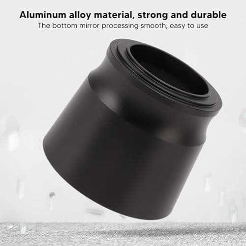 Black Aluminum Alloy Coffee Powder Picker, Large Capacity, Wear-Resistant, Coffee Dosing Ring Press for Home, Milk Tea Stores, Coffee Shops — view 3