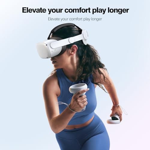 VZNEK Head Strap Compatible with Oculus Quest 2,Meta Quest 2 Accessories Adjustable Elite Strap Replacement for Enhanced Comfort Support and Gaming Immersion in VR (Without Battery) — view 7