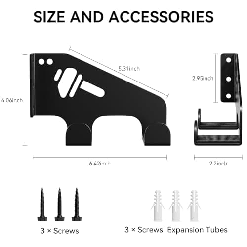 XZHXFX Chainsaw Hanger Wall Mount - Heavy Duty Chainsaw Holder for Garage Organization, Storage Shed Organizer, Chainsaw Rack with Protective Pad, Garage Tools, 1 Pack — view 3