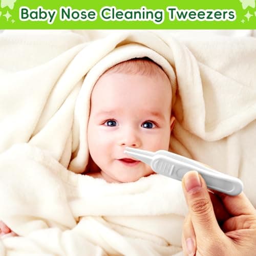 Baby Grooming Kit - 19 in 1 Nursery Essentials Baby Registry Shower Gift for Newborns, Infants, Toddlers, Boys, Girls Kids-Safety Baby Comb, Brush, Finger Toothbrush, Nail Clippers, Scissors(Grey White) — view 5