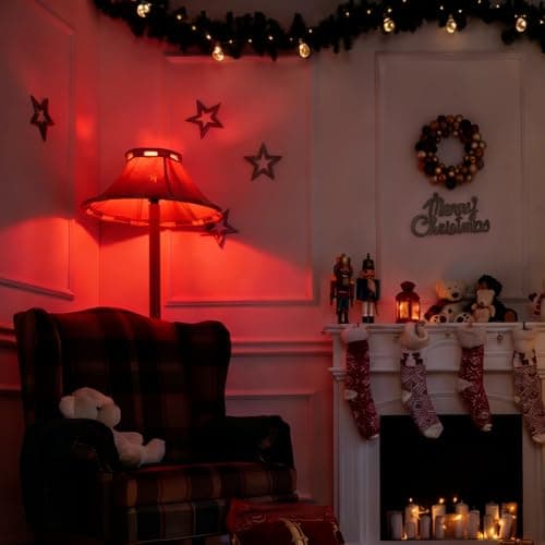 mfxmf Red Sleep Light Bulb 2 Pack，Red Light Bulbs for Healthy Sleep,Blue Light Blocking,A19 9W(60W Equivalent) E26 Base Night Light for Bedroom, Baby Nursery Room — view 5