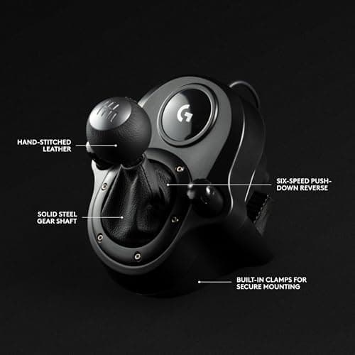 Logitech G Driving Force Shifter – Compatible with G29, G920 & G923 Racing Wheels for-PlayStation-5-Playstation-4-Xbox-Series X|S-Xbox-One, and-PC — view 3