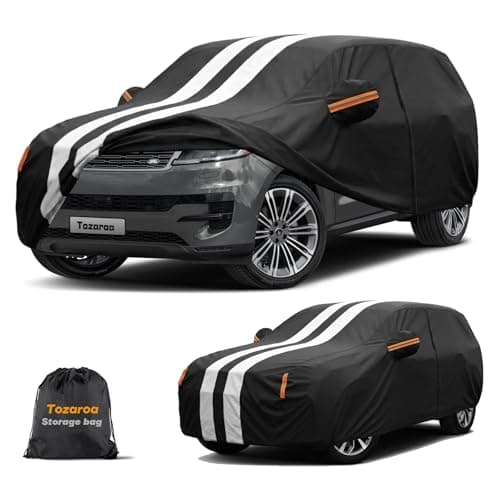 Multi-Layer Car Cover Custom Fit for Land Rover Range Rover Sport(2013-2026), 100% Waterproof All Weather for Automobiles, Gift with Towel, Heavy Duty Car Covers for Rain Sun UV Protector with Zipper.