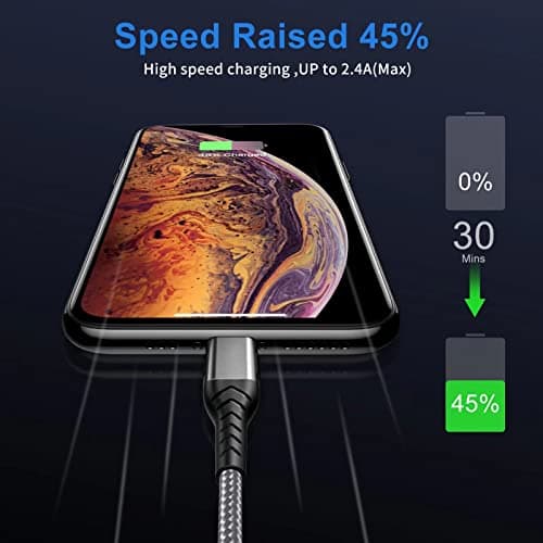Durcord USB C Cable, Upgarded 2Pack 10ft Fast USB Type C Charging Cable for Android/Phone/Pad/Laptop, Type C Charger Braided USB Cable Compatible withi Phone 17/16/15/Pro/Plus/Max/Sam.Sung-Silver — view 4