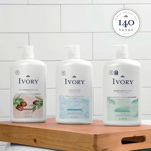 Ivory Gentle Exfoliating Body Wash, Notes of Jojoba Scent, 1.03 L — view 6