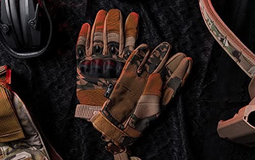 Glove Station The Impulse High Dexterity Shooting Gloves, Touchscreens Compatible, Lightweight Design Extra Snug Fit for Men Outdoor Sports Airsoft Utility, Tan, Small — view 5