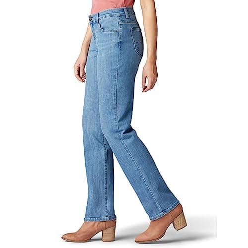 Lee Women's Relaxed Fit Straight Leg Jean, Inspire Blue, 14 Short — view 2