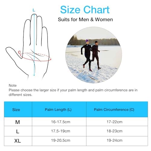 Unigear Lightweight Running Gloves Touchscreen Glove Liners for Men Women — view 5