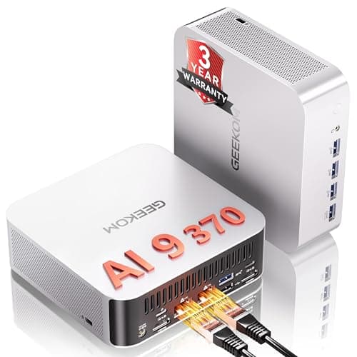 GEEKOM A9 Max High AI Productivity Mini PC,AMD Ryzen AI 9 HX 370(80 Tops)