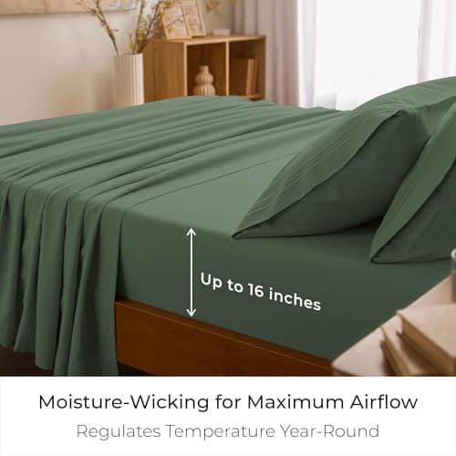 Mellanni Queen Sheets Set - 4 PC Iconic Collection Bedding — view 3