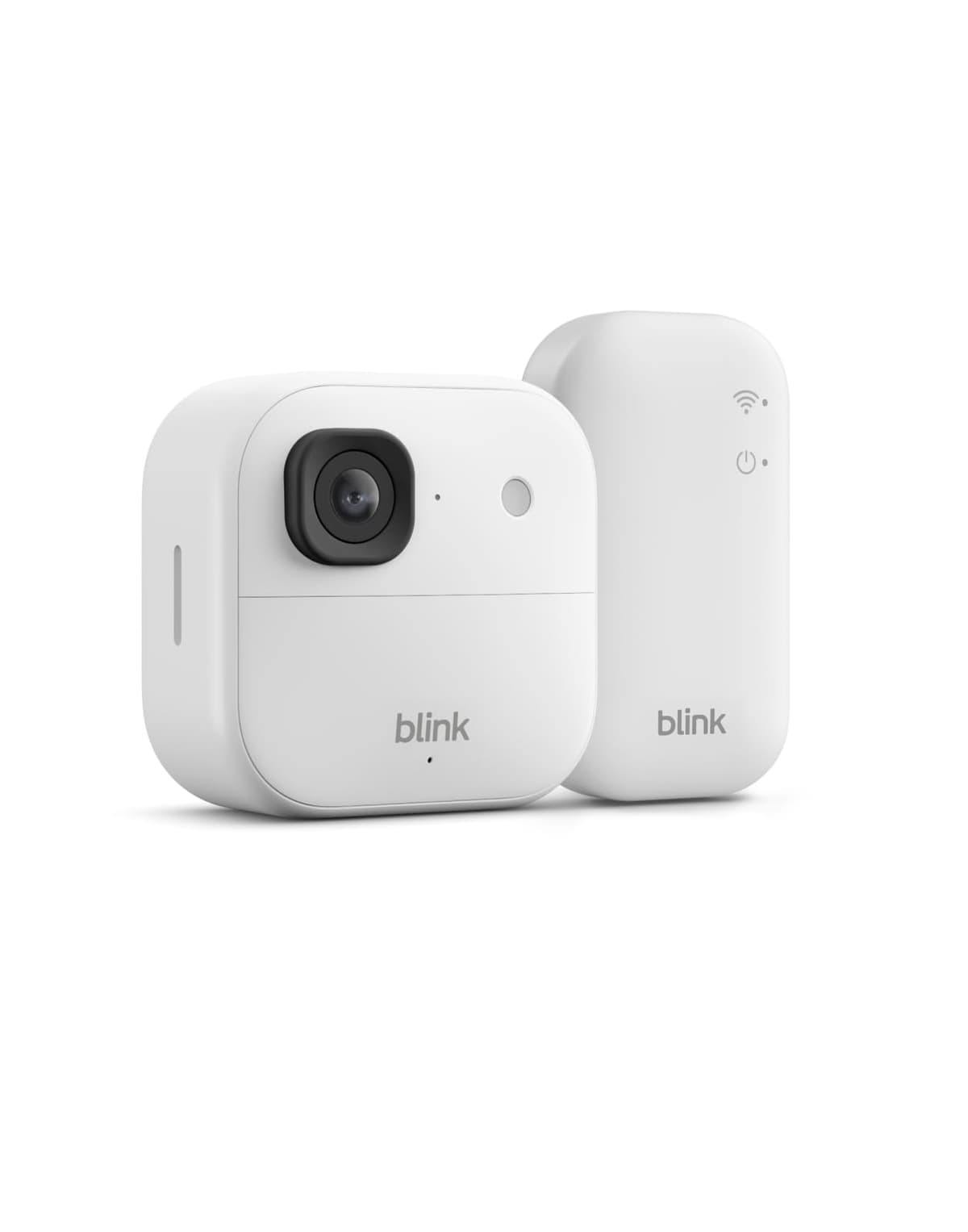 Cámara exterior 2K+ Blink (última generación) — cámara de seguridad inteligente inalámbrica, resolución de vídeo 2K, módulo de sincronización básico Incluido: sistema de 1 cámara, Blanco — view 2