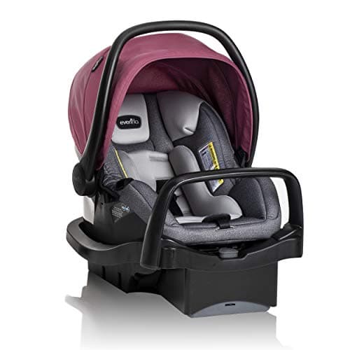 Evenflo Pivot Modular Travel System with LiteMax Preemie and Infant Car Seat (Dusty Rose Pink) — view 4