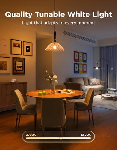 Govee Smart Light Bulbs, Color Changing Light Bulb, Work with Matter, Alexa and Google Assistant, 16 Million Colors RGBWW, WiFi & Bluetooth LED Light Bulbs, Music Sync, A19, 800 Lumens, 4 Pack — view 4