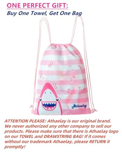 Athaelay Unicorn Poncho Towel for Girls Ultra Soft Swimsuit Cover-ups for Ages 3 to 10 Years Big Kids Bath Beach and Pool — view 4