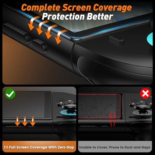 daydayup 4-Pack Screen Protector Tempered Glass for Nintendo Switch 2 [7.9 inch] 2025 with [Alignment Frame] -HD Clear Anti-Scratch Travel Transparent Clear Screen Protector — view 5