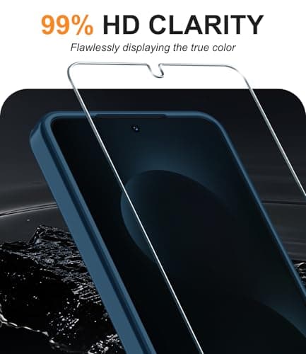 Janmitta Magnetic for Samsung Galaxy S26 Case,with Screen Protector+Wrist Strap,Compatible with MagSafe,Military Grade Drop Protection,Shockproof Slim Translucent Matte Phone Cover,Deep Blue — view 4