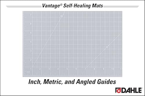 Dahle 10680 Vantage Self-Healing Cutting Mat, 9" x 12", Crystal Clear, 5 layer PVC Construction, 1/2" Grid Lines, Self Healing for Maximum Durability, Perfect for Cropping Photos, Sewing, and Crafts — view 6
