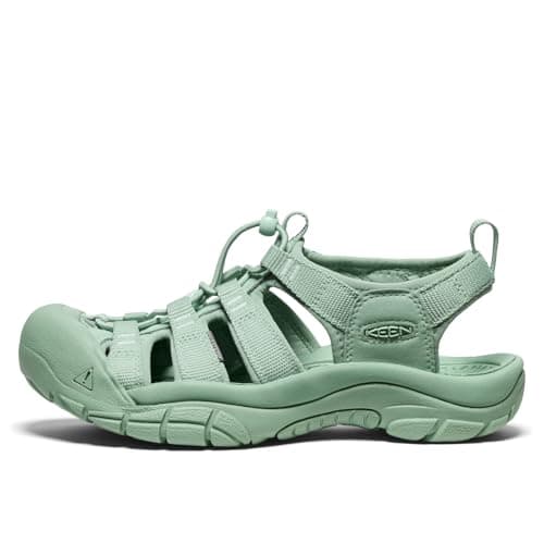 KEEN Women's Newport H2 Closed Toe Water Sandals, Monochrome/Granite Green, 9 — view 2
