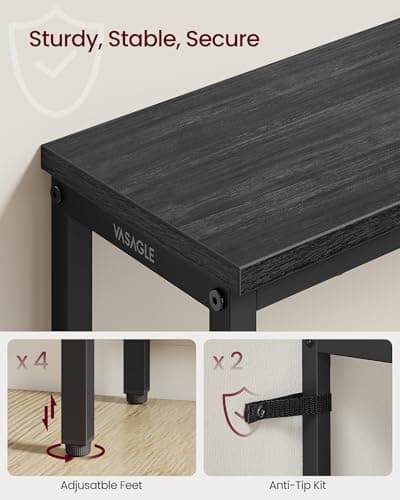 VASAGLE 31.5" Console Table, Narrow Behind Couch Table, 1 Tier — view 4