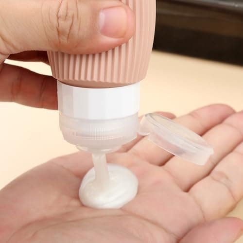 Mrsdry 16 Pack Travel Bottles Set, TSA Approved Leak Proof Silicone Squeezable Containers for Toiletries, Refillable Travel Accessories for Conditioner, Shampoo, Lotion & Body Wash Accessories — view 3
