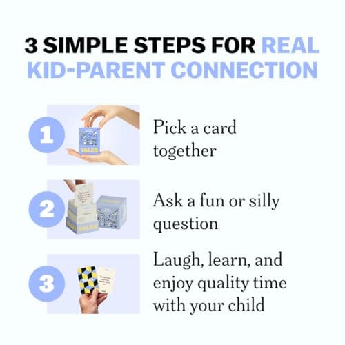 TALES 150 Conversation Cards, Kids Edition, Fun Family Games for Kids, Perfect for Dinners, Road Trips, Classrooms & Game Nights, Gifts & Gatherings, Conversation Starters to Spark Creativity
