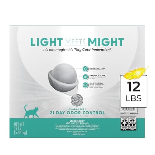 Purina Tidy Cats Lightweight Free and Clean Unscented, Multi-Cat, Clumping, 99.9 Percent Dust Free Cat Litter - 12 lb. Box — view 10