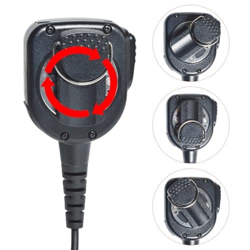 UAYESOK Radio Microphone for Motorola MOTOTRBO R7, ION Series, MXP600, APX N70 N50 N30, Professional-Grade Speaker Mic — view 4