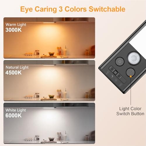 Gritin 10.2inch Under Cabinet Lighting Rechargeable 2 Pack — view 3