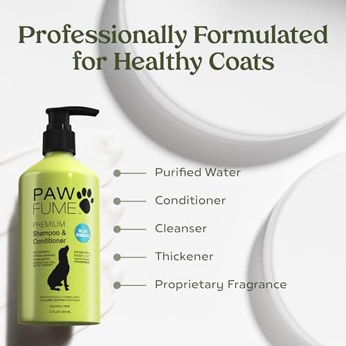 PAWFUME Dog Shampoo and Conditioner, Blue Ribbon, 2-Pack – Nourish & Detangle for a Silky Soft Coat – Probiotic, Deep-Cleaning, pH-Balanced Formula – Puppy Shampoo and Conditioner for All Breeds — view 5