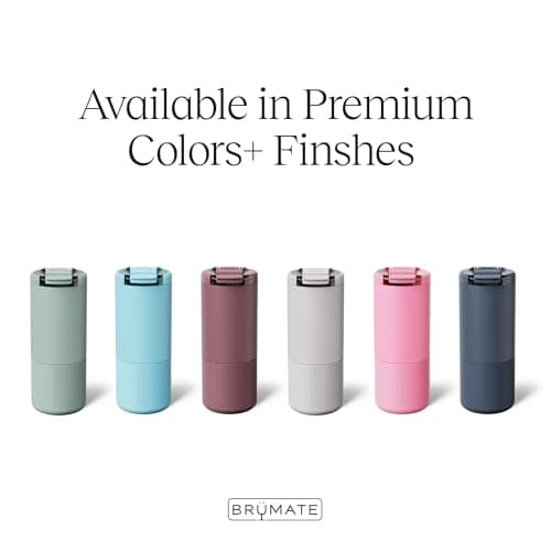 BrüMate Strova 18oz 100% Leakproof Insulated Coffee Mug | Ceramic-Lined Interior | Built-In Silicone Sleeve for Travel | Locking Flip Lid (Dark Aura) — view 5