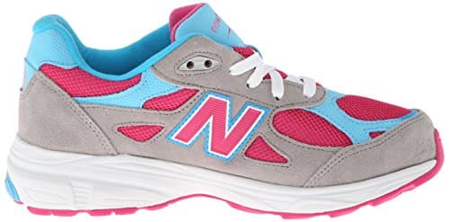 New Balance Kid's 990 V3 Lace-Up Sneaker, Silver/Blue, 6 M US Big Kid (8-12 Years) — view 5