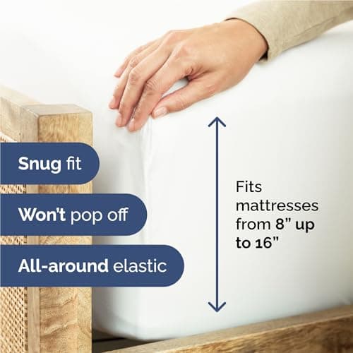 Full 6 Piece Sheet Set - Cooling & Breathable Bed Sheets - Hotel Luxury Bed Sheets for Women, Men, Kids & Teens - Comfy Bedding with Deep Pockets & Easy Fit - Soft and Wrinkle Free - Full White Sheets — view 2