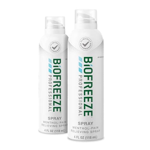Biofreeze Professional Pain Relief Spray, Cooling Menthol, 4 FL OZ (2 pack)