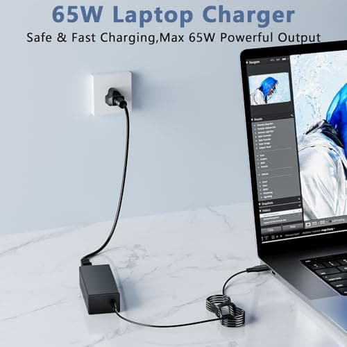 65W USB C Laptop Charger,Laptop Charger Type C,Chromebook Charger for All — view 5