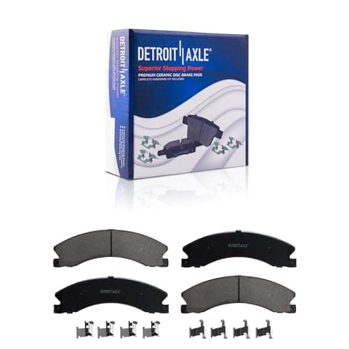 Detroit Axle - Front Brake Kit for 11-19 Chevy GMC Silverado Sierra 2500 3500 HD Drilled and Slotted Disc Brake Rotors Ceramic Brake Pads 2011-19 Replacement Brakes — view 2
