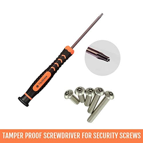 Cleaning Repair Tool Kit for PS4 PS5, TECKMAN TR9 Torx Security Screwdriver with PH00 PH0 PH1 Phillips Screwdriver Set for Sony Playstation 4,5 Main,Controller Tear Down and Dust Removal — view 2