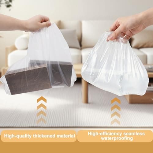 12 Pcs Waterproof Shoe Covers for Rain, Non-Slip Disposable Rain Shoe Covers, Plastic Shoe Ponchos, Thickened PE Material Boot Covers for Men and Women (Clear) — view 3