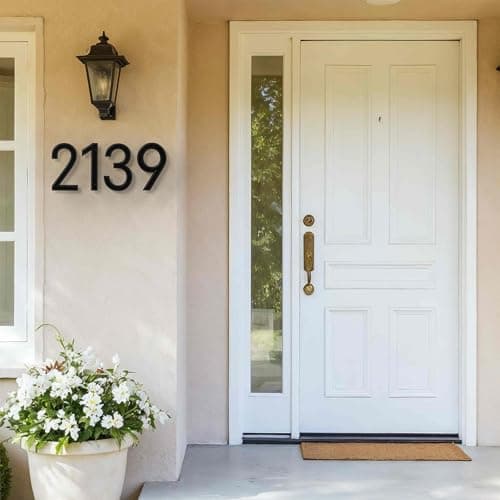 6" Floating House Number for Outside, Metal Modern House Numbers, 3D Modern Mailbox Number, House Address Signs with Nail Kit, Waterproof and Rustproof (6) — view 5