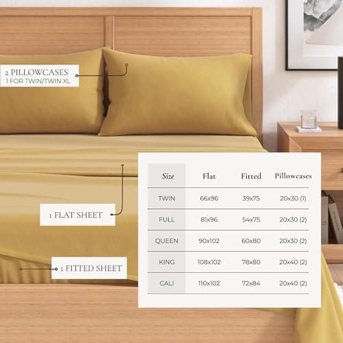 Great Bay Home - 100% Turkish Cotton Full Flannel Sheet Set. Heavyweight, Warm, Winter Double Brushed Bed Sheets. Pre-Shrunk & Anti-Pill - Marigold — view 4