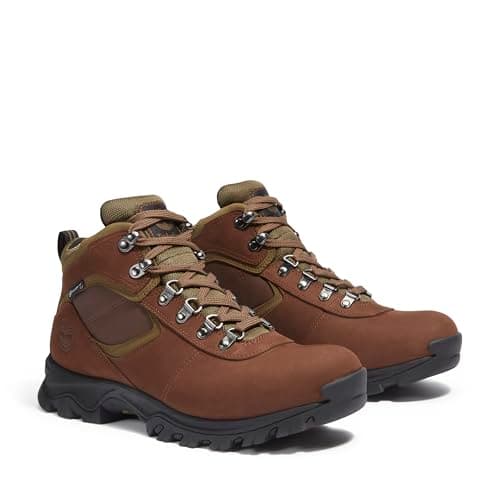Timberland Men's Mt. Maddsen Mid Leather Wp Hiking Boot, Dark Brown Nubuck, 10 Medium